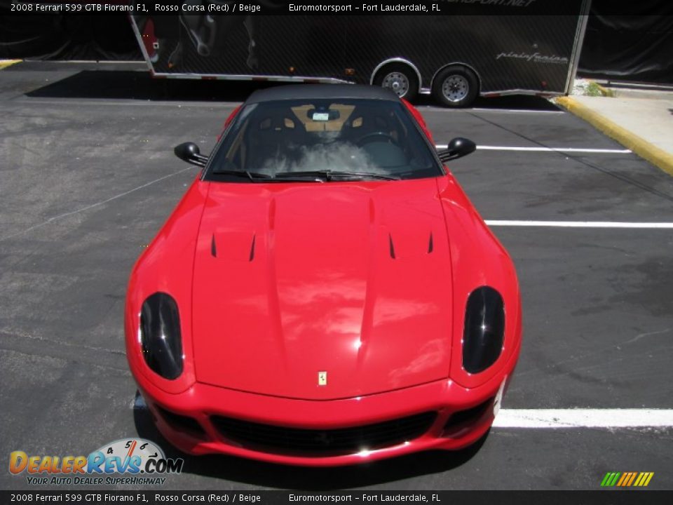 2008 Ferrari 599 GTB Fiorano F1 Rosso Corsa (Red) / Beige Photo #23