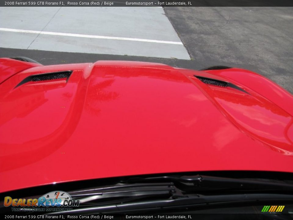 2008 Ferrari 599 GTB Fiorano F1 Rosso Corsa (Red) / Beige Photo #24