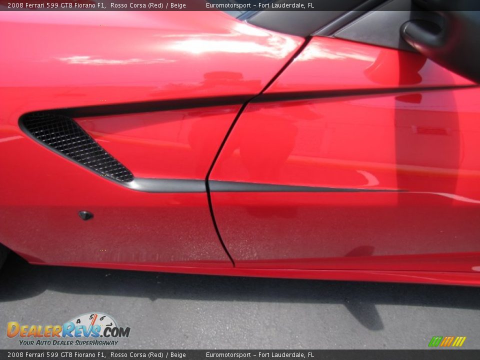 2008 Ferrari 599 GTB Fiorano F1 Rosso Corsa (Red) / Beige Photo #25