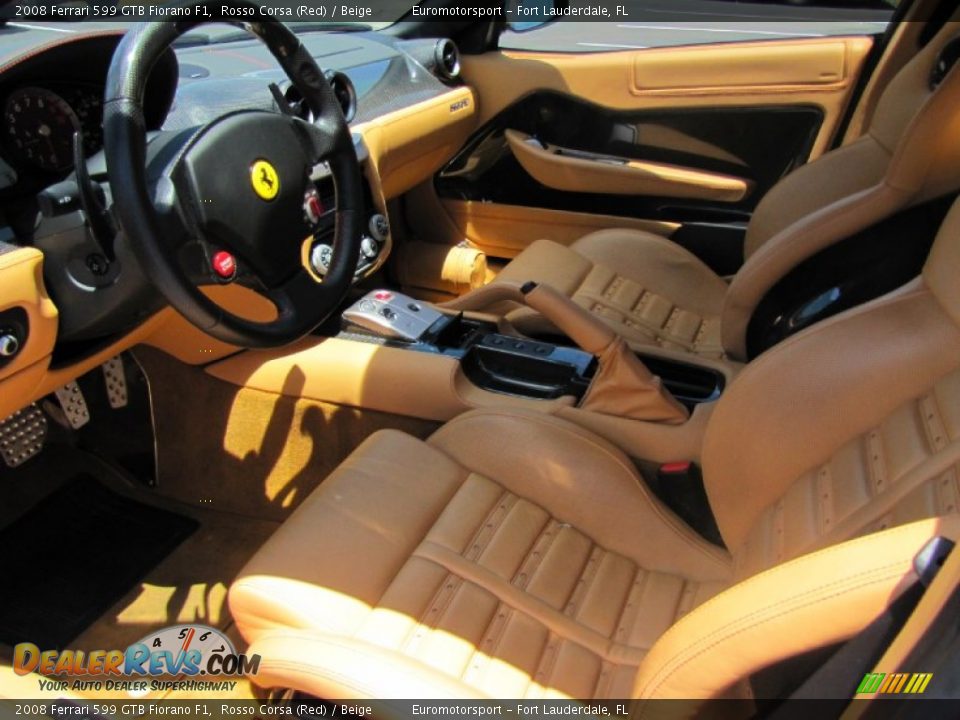 Beige Interior - 2008 Ferrari 599 GTB Fiorano F1 Photo #27
