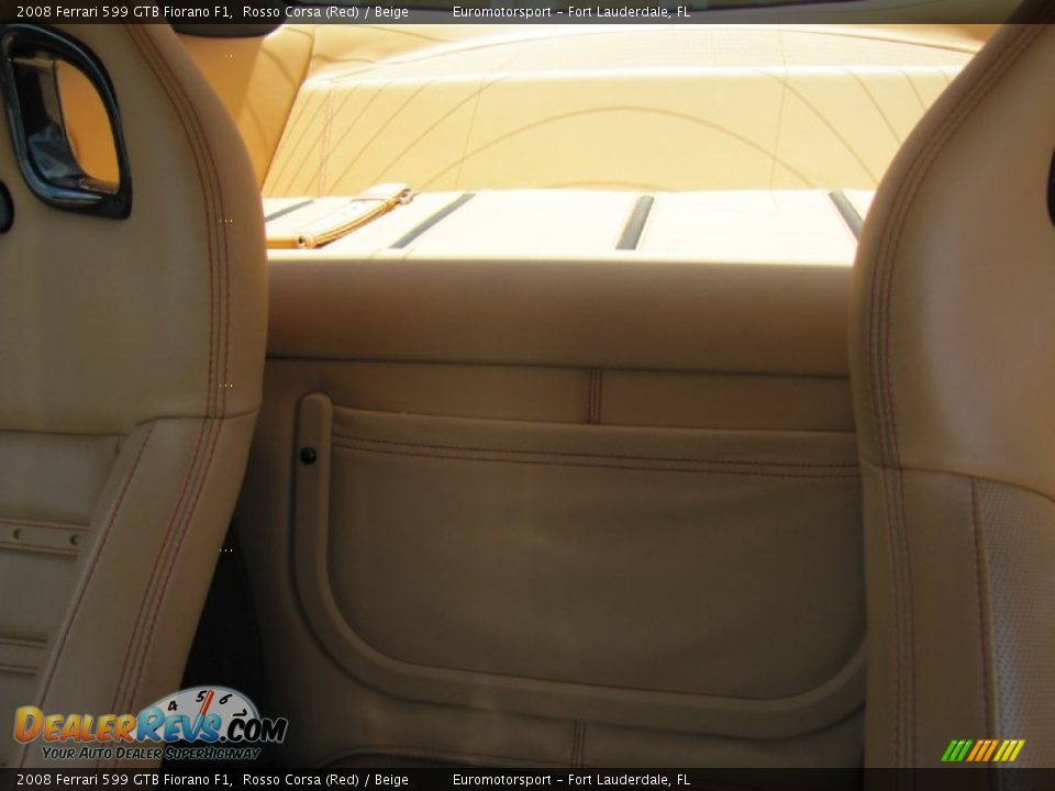 2008 Ferrari 599 GTB Fiorano F1 Rosso Corsa (Red) / Beige Photo #33