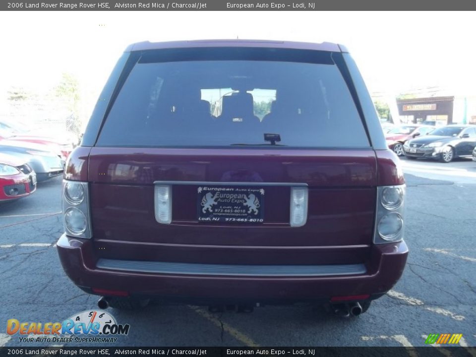 2006 Land Rover Range Rover HSE Alviston Red Mica / Charcoal/Jet Photo #6