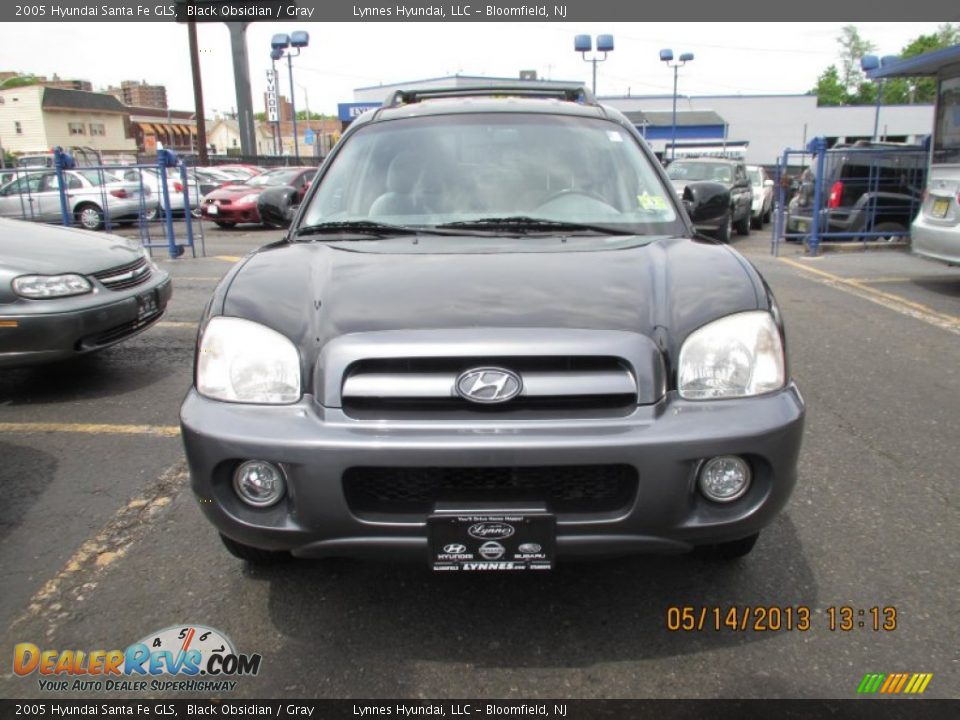 2005 Hyundai Santa Fe GLS Black Obsidian / Gray Photo #1