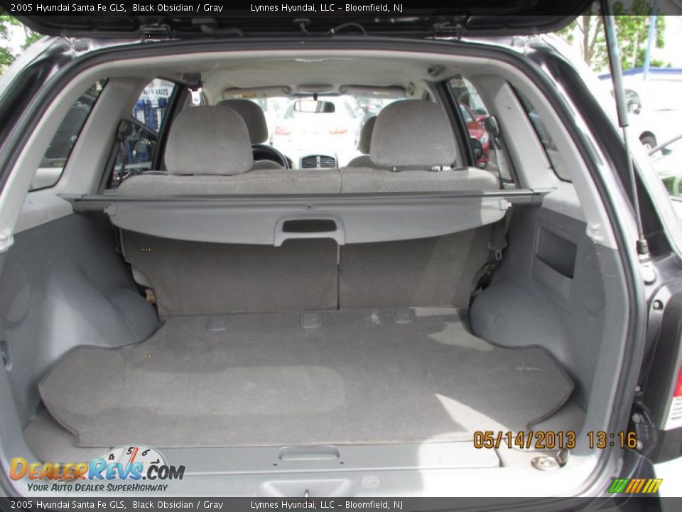 2005 Hyundai Santa Fe GLS Black Obsidian / Gray Photo #12