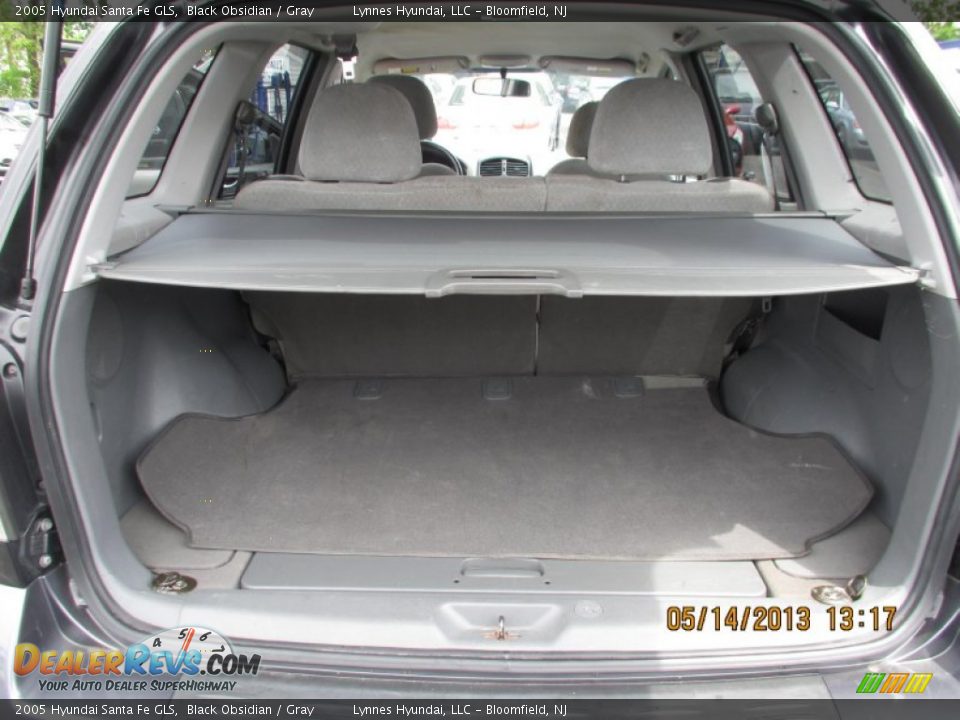 2005 Hyundai Santa Fe GLS Black Obsidian / Gray Photo #13