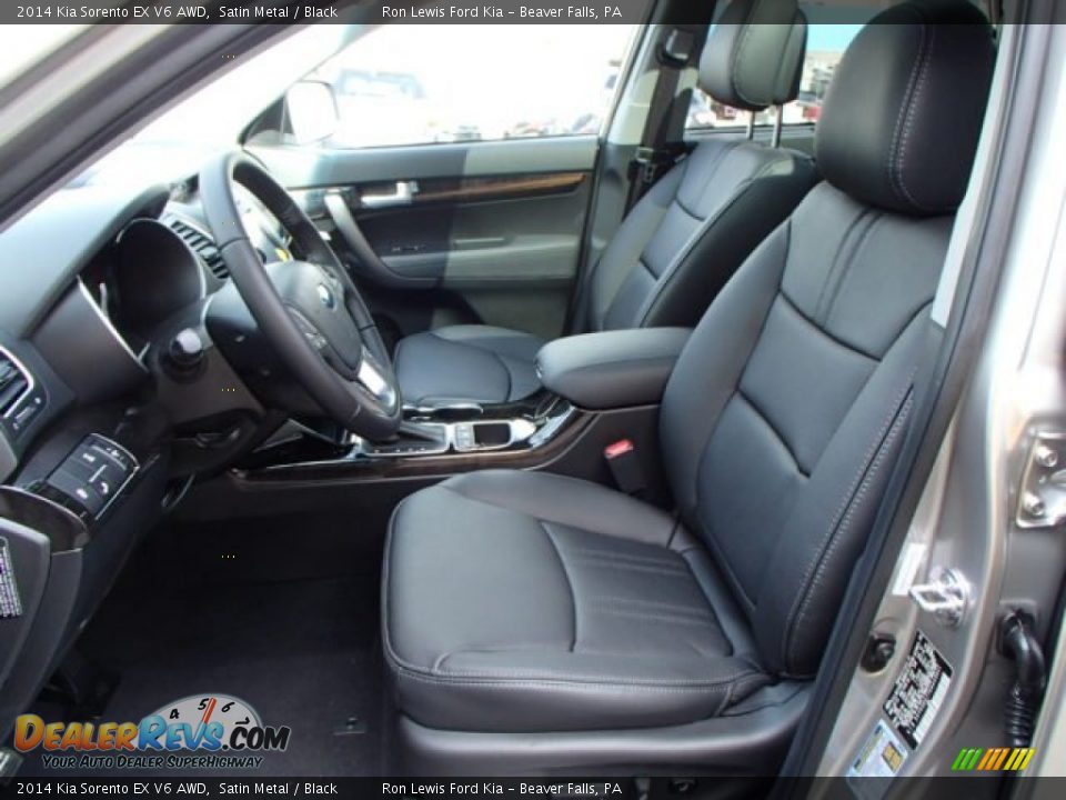 Black Interior - 2014 Kia Sorento EX V6 AWD Photo #11