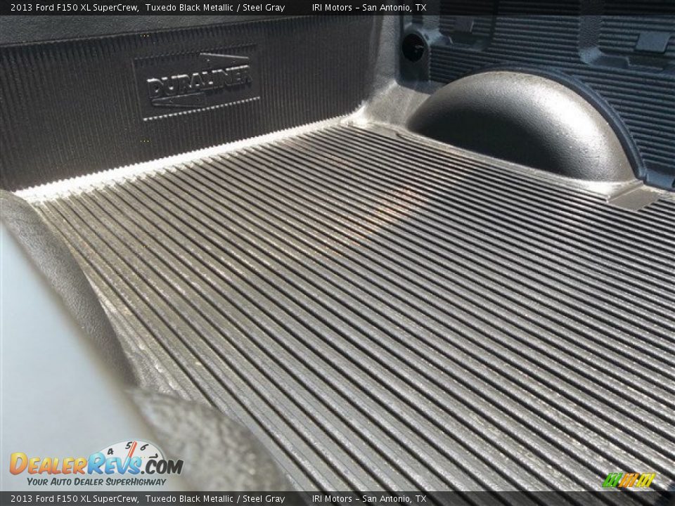 2013 Ford F150 XL SuperCrew Tuxedo Black Metallic / Steel Gray Photo #17