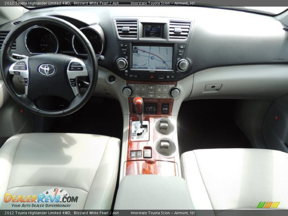 2012 Toyota Highlander Limited 4WD Blizzard White Pearl / Ash Photo #12