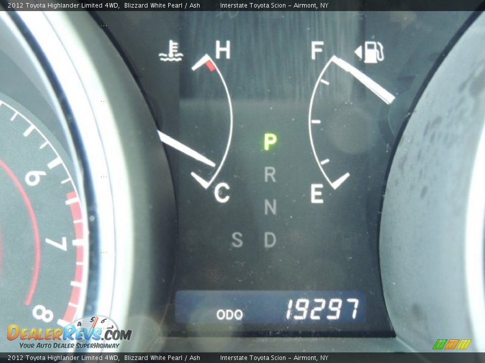 2012 Toyota Highlander Limited 4WD Blizzard White Pearl / Ash Photo #14