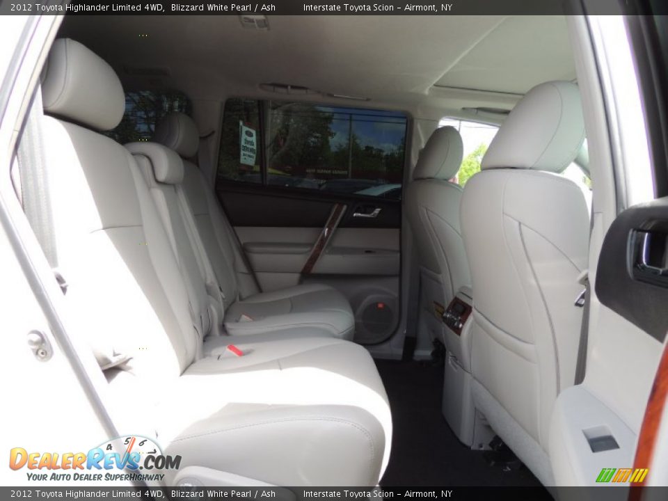 2012 Toyota Highlander Limited 4WD Blizzard White Pearl / Ash Photo #19