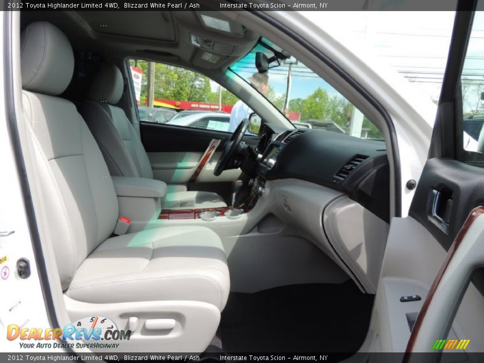 2012 Toyota Highlander Limited 4WD Blizzard White Pearl / Ash Photo #22