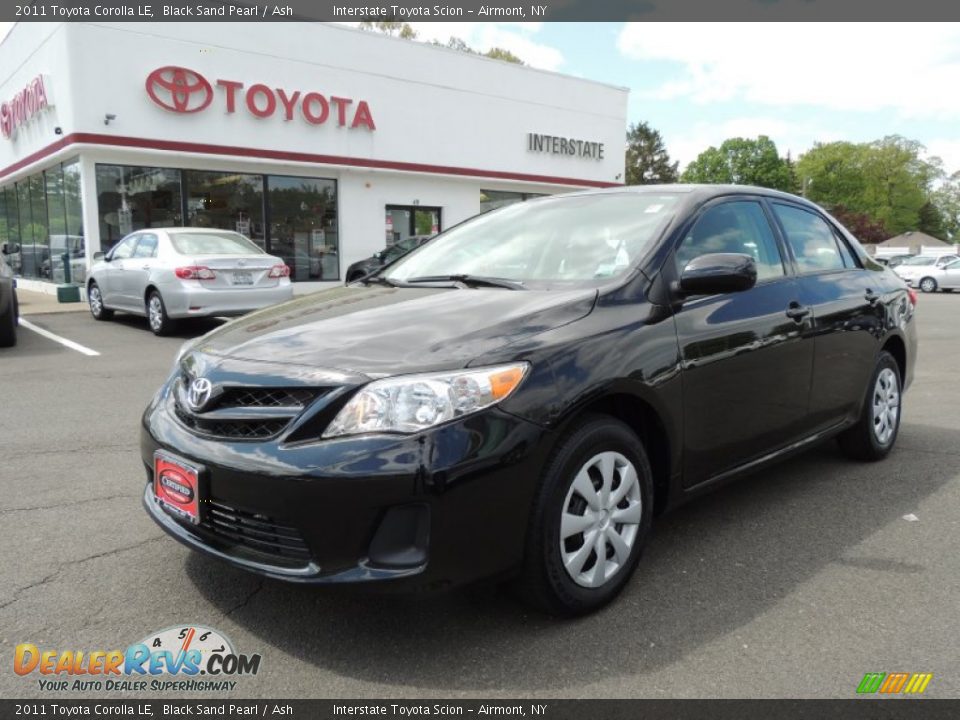 2011 Toyota Corolla LE Black Sand Pearl / Ash Photo #1