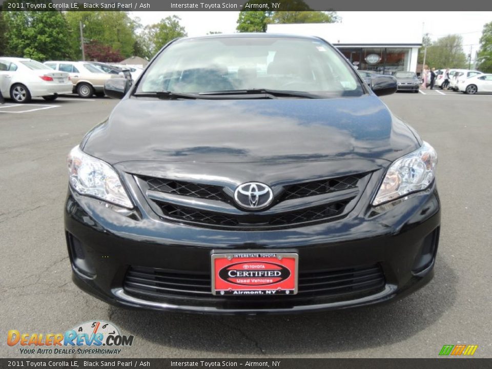 2011 Toyota Corolla LE Black Sand Pearl / Ash Photo #2