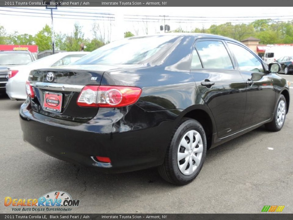 2011 Toyota Corolla LE Black Sand Pearl / Ash Photo #4