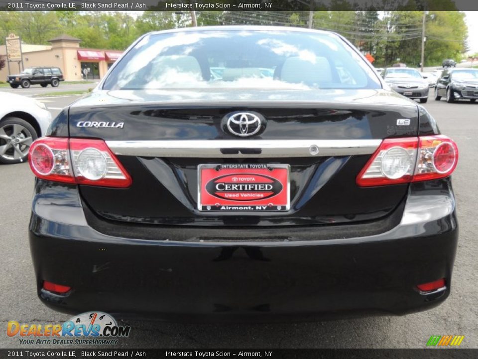 2011 Toyota Corolla LE Black Sand Pearl / Ash Photo #5