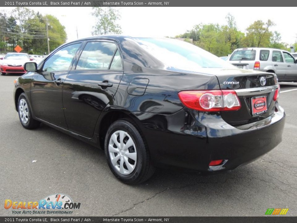 2011 Toyota Corolla LE Black Sand Pearl / Ash Photo #6