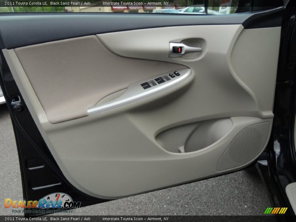 2011 Toyota Corolla LE Black Sand Pearl / Ash Photo #7