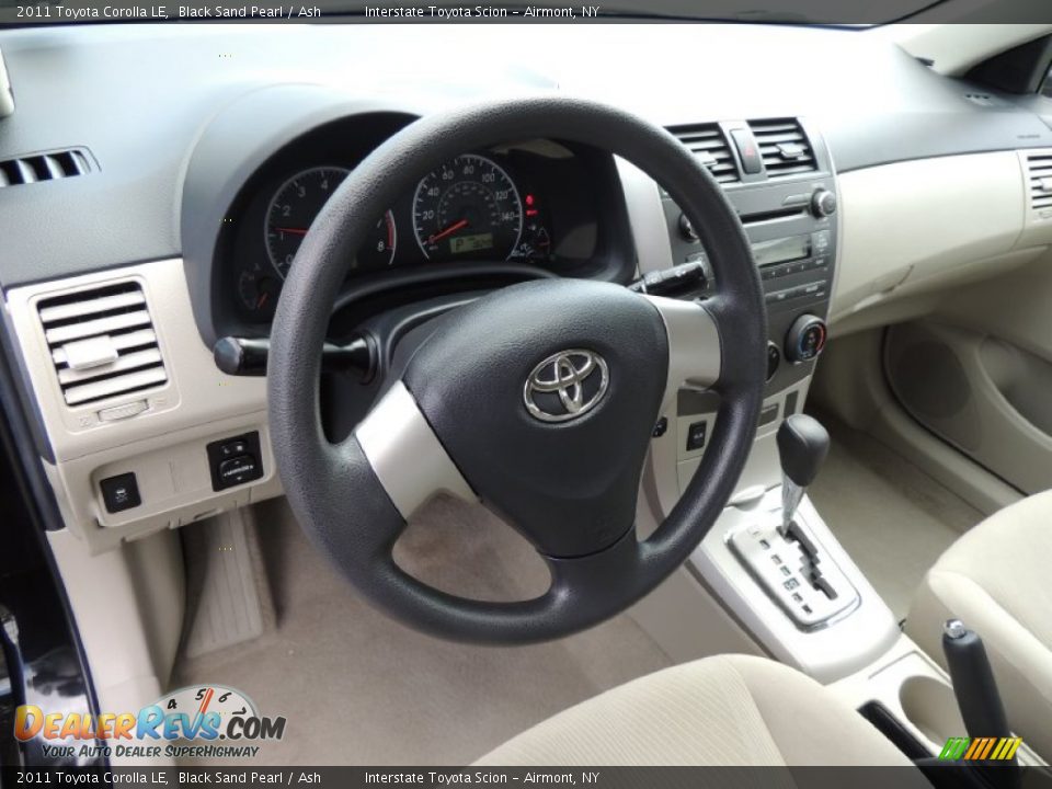 2011 Toyota Corolla LE Black Sand Pearl / Ash Photo #9