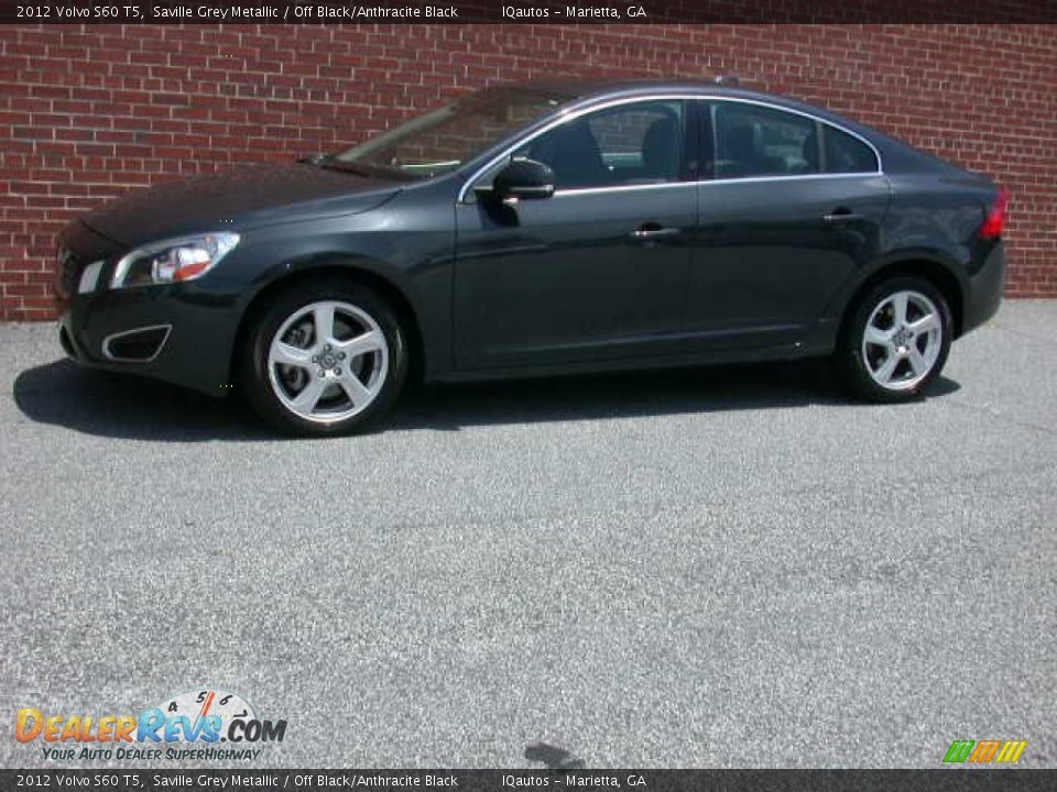 2012 Volvo S60 T5 Saville Grey Metallic / Off Black/Anthracite Black Photo #1