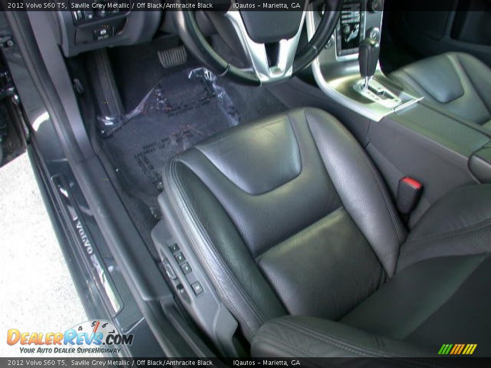 2012 Volvo S60 T5 Saville Grey Metallic / Off Black/Anthracite Black Photo #5