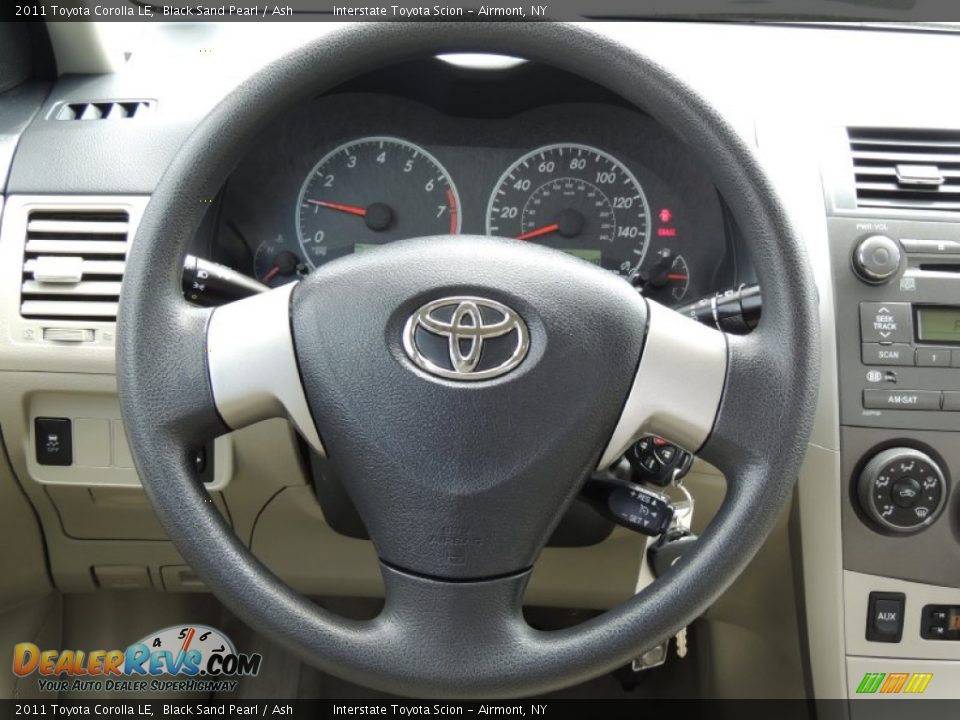 2011 Toyota Corolla LE Black Sand Pearl / Ash Photo #14