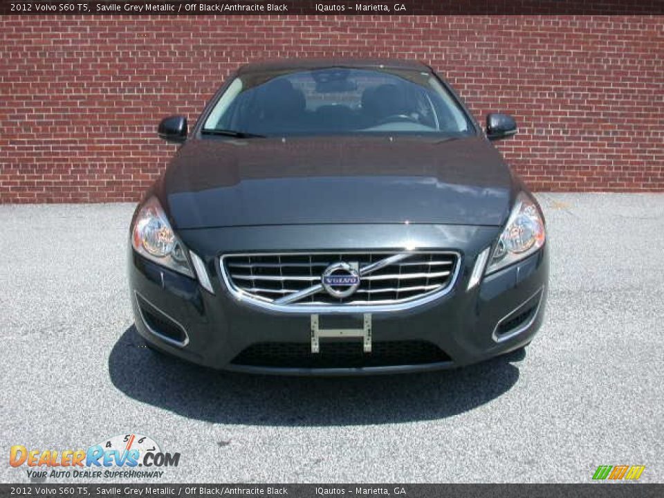 2012 Volvo S60 T5 Saville Grey Metallic / Off Black/Anthracite Black Photo #7