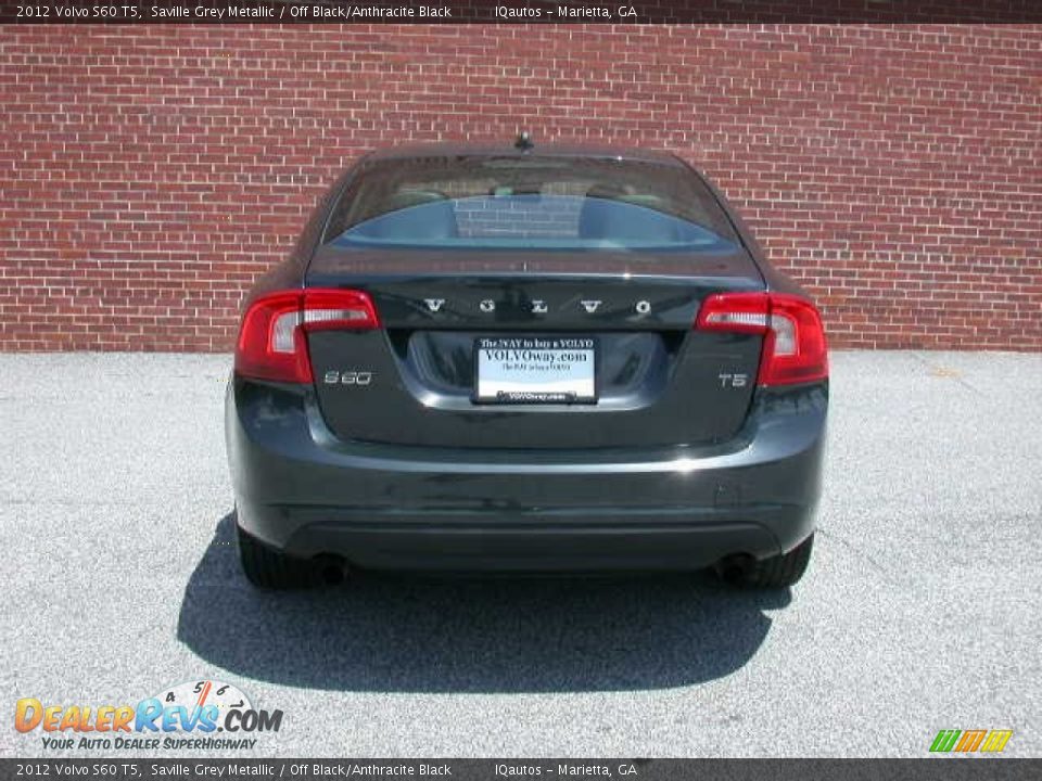 2012 Volvo S60 T5 Saville Grey Metallic / Off Black/Anthracite Black Photo #8