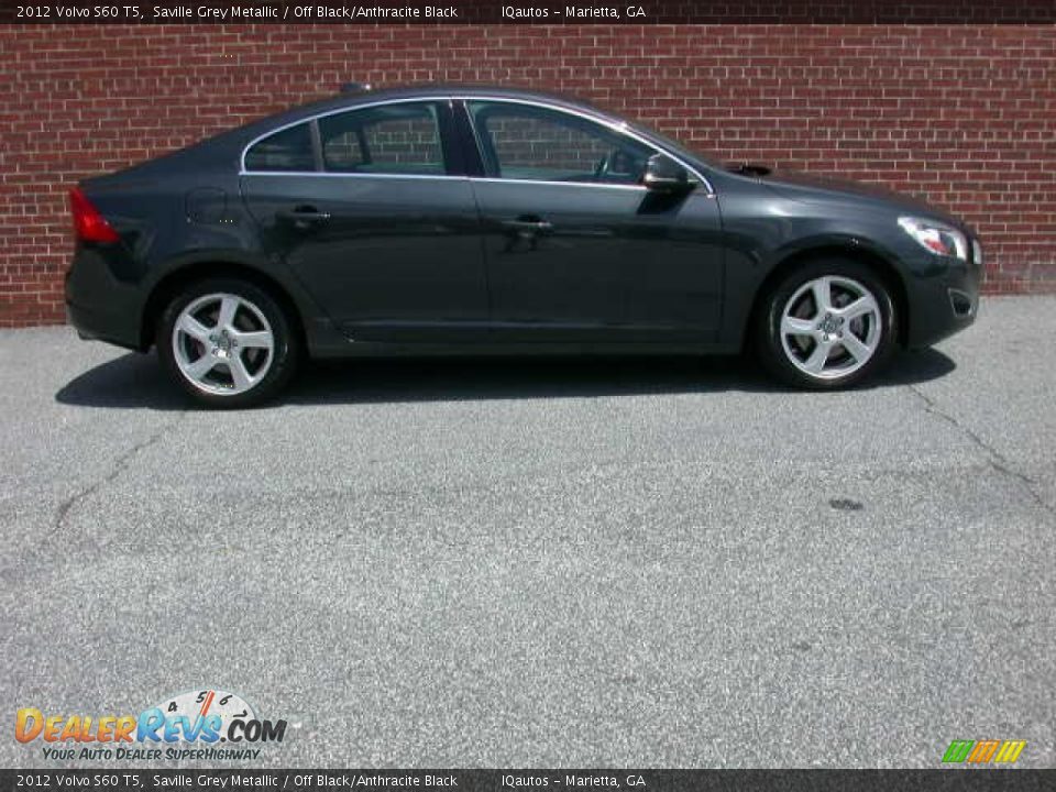 2012 Volvo S60 T5 Saville Grey Metallic / Off Black/Anthracite Black Photo #10