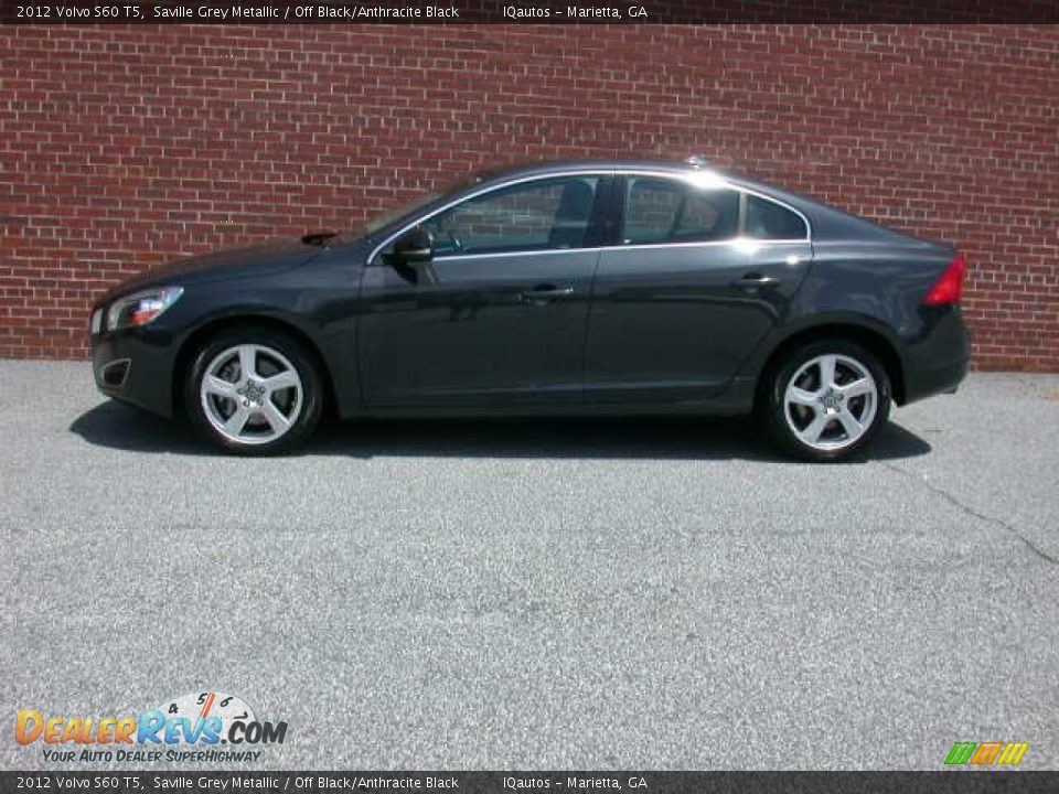 2012 Volvo S60 T5 Saville Grey Metallic / Off Black/Anthracite Black Photo #11