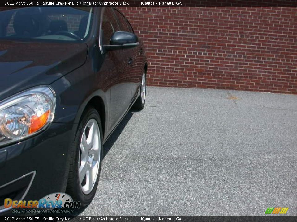 2012 Volvo S60 T5 Saville Grey Metallic / Off Black/Anthracite Black Photo #12