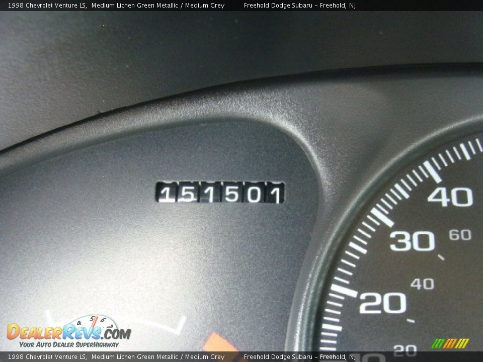 1998 Chevrolet Venture LS Medium Lichen Green Metallic / Medium Grey Photo #12