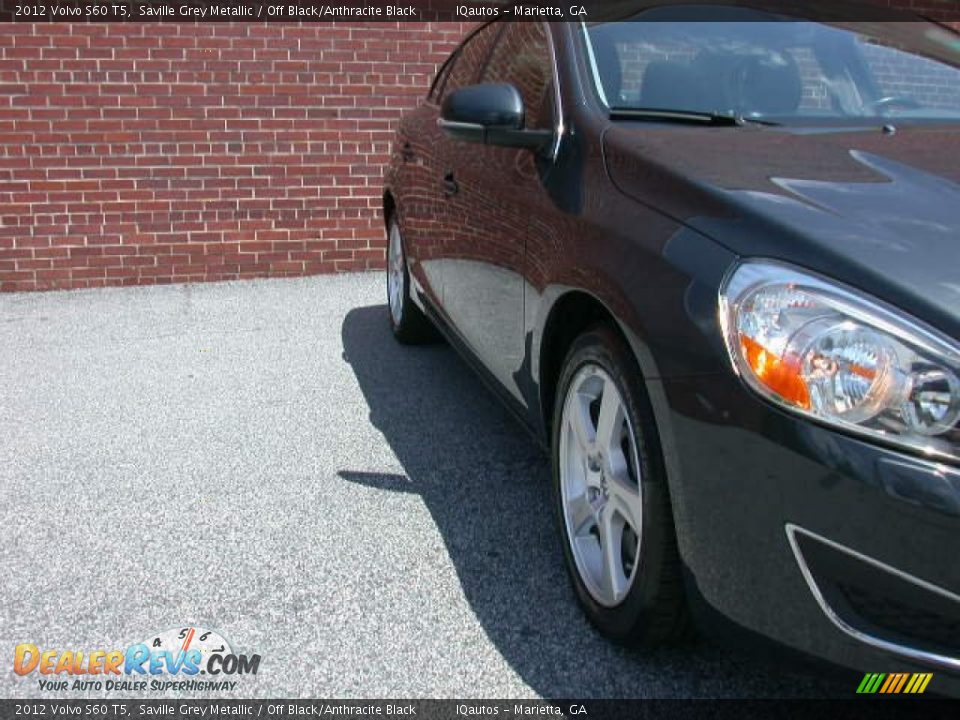 2012 Volvo S60 T5 Saville Grey Metallic / Off Black/Anthracite Black Photo #13
