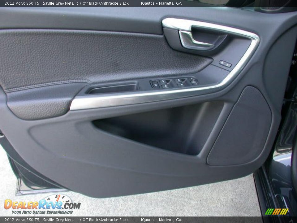 2012 Volvo S60 T5 Saville Grey Metallic / Off Black/Anthracite Black Photo #16