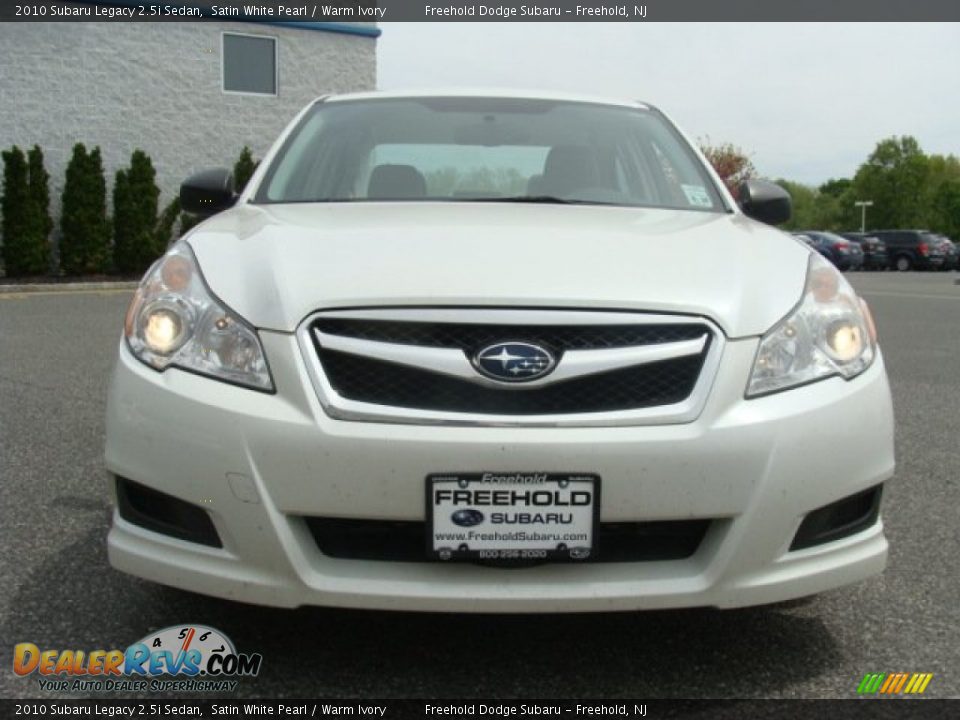 2010 Subaru Legacy 2.5i Sedan Satin White Pearl / Warm Ivory Photo #2