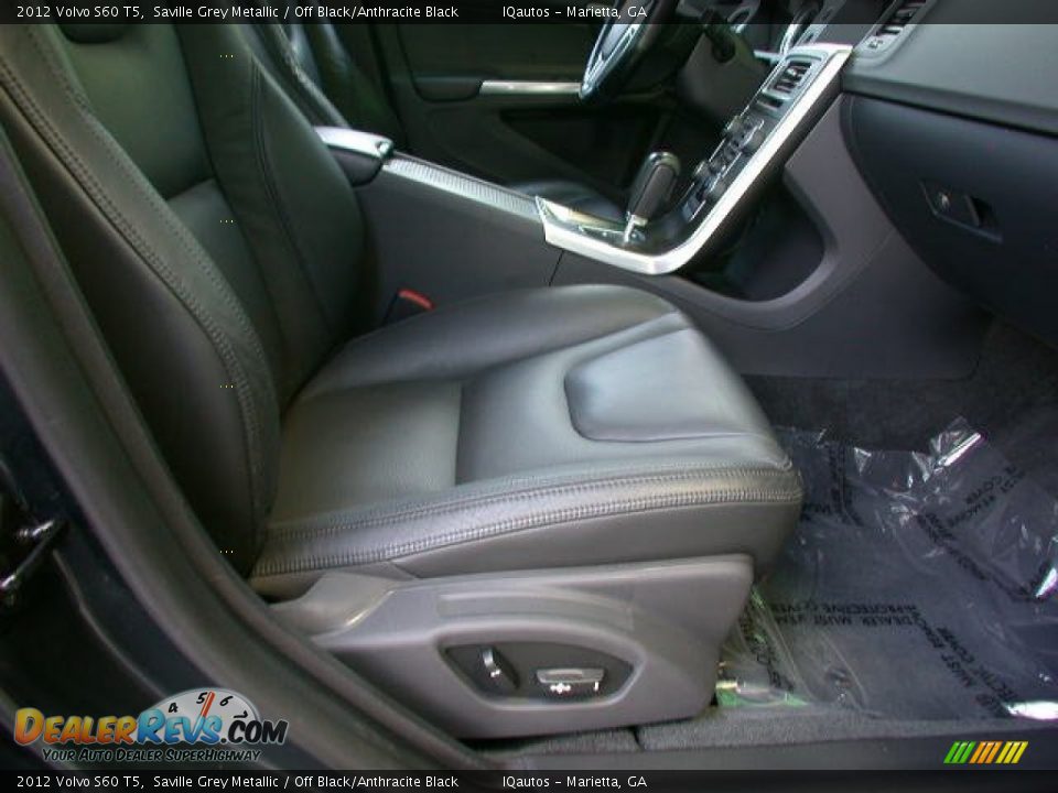 2012 Volvo S60 T5 Saville Grey Metallic / Off Black/Anthracite Black Photo #18