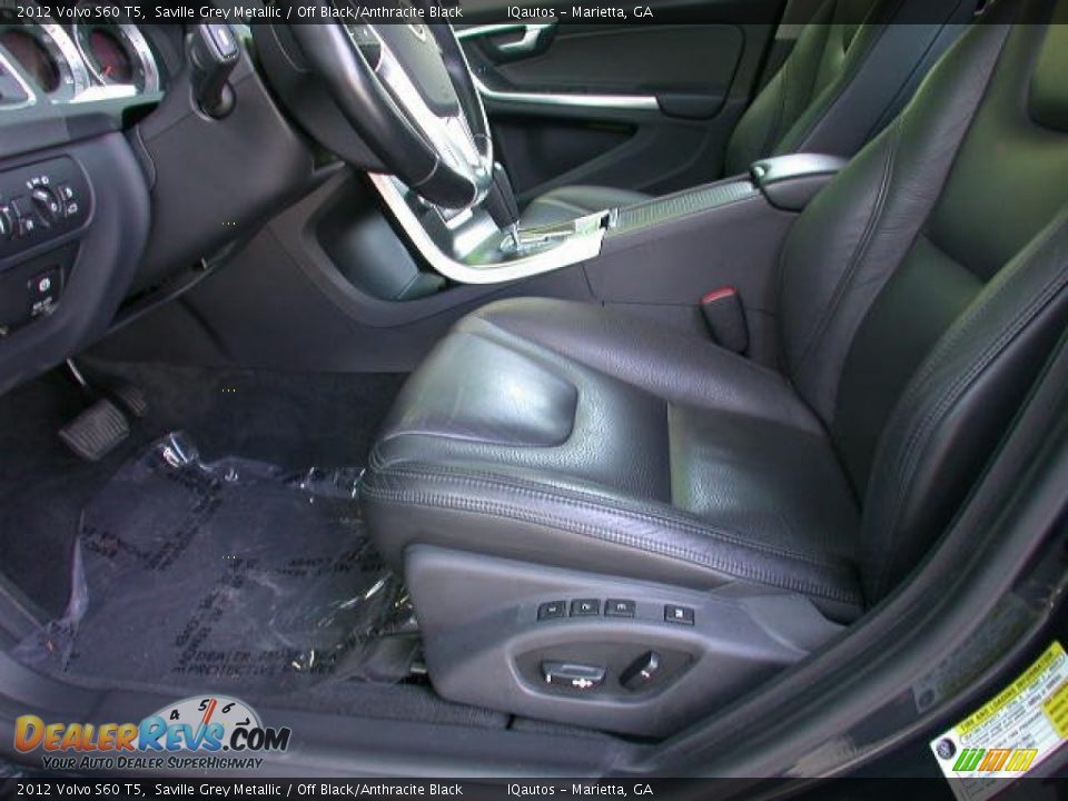 2012 Volvo S60 T5 Saville Grey Metallic / Off Black/Anthracite Black Photo #19