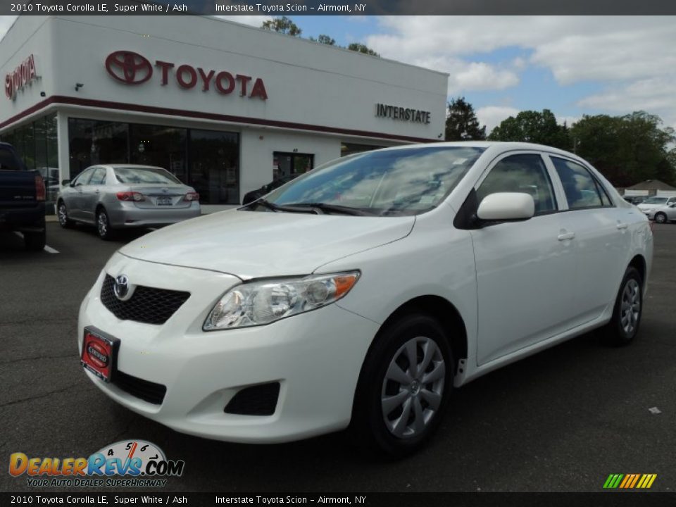 2010 Toyota Corolla LE Super White / Ash Photo #1