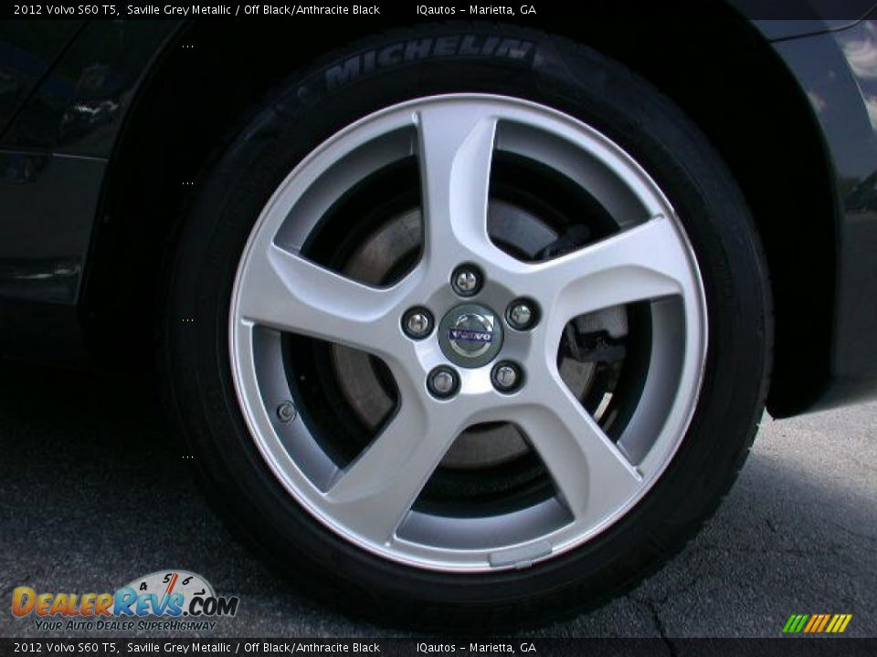 2012 Volvo S60 T5 Saville Grey Metallic / Off Black/Anthracite Black Photo #22