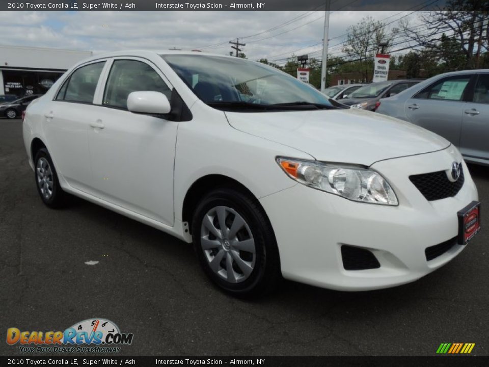 2010 Toyota Corolla LE Super White / Ash Photo #3