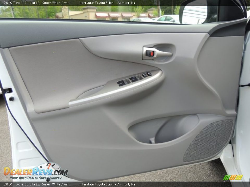 2010 Toyota Corolla LE Super White / Ash Photo #7