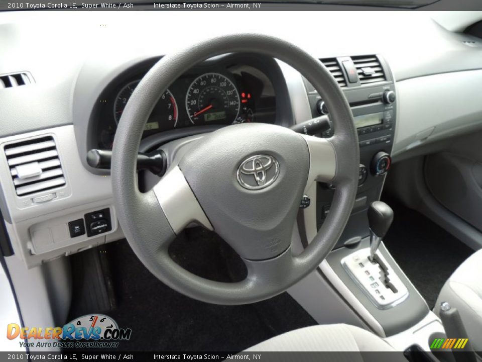 2010 Toyota Corolla LE Super White / Ash Photo #9