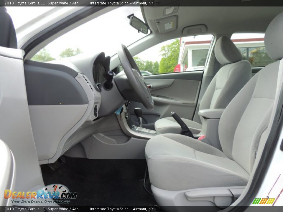 2010 Toyota Corolla LE Super White / Ash Photo #10
