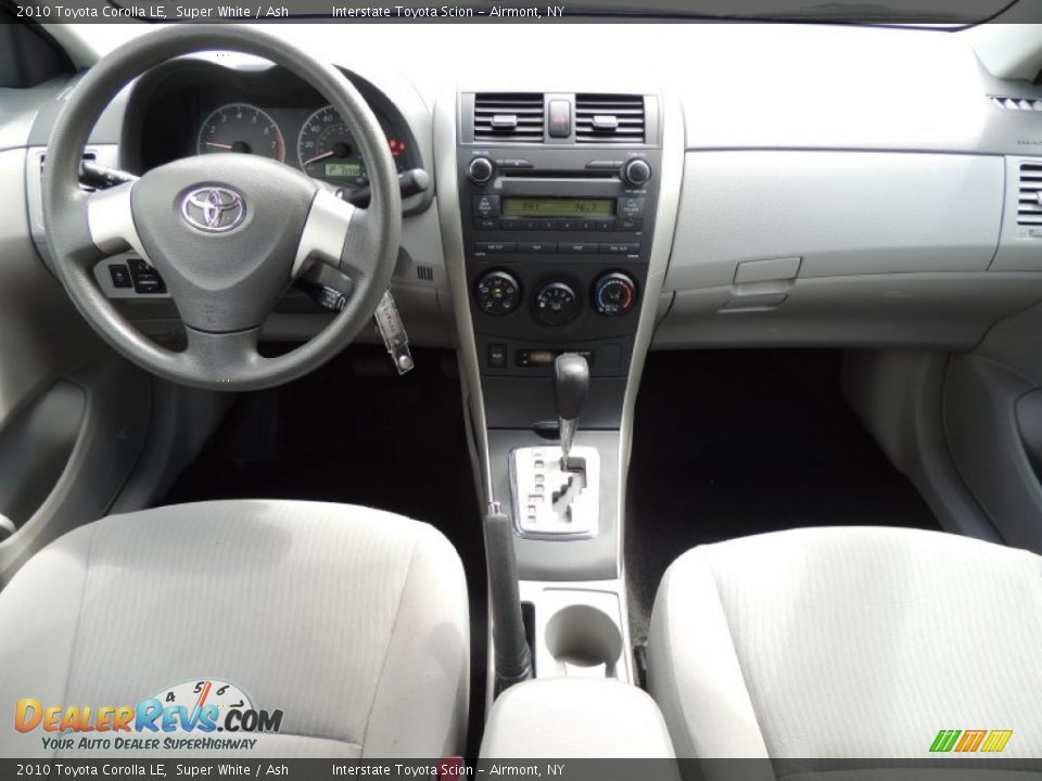 2010 Toyota Corolla LE Super White / Ash Photo #11