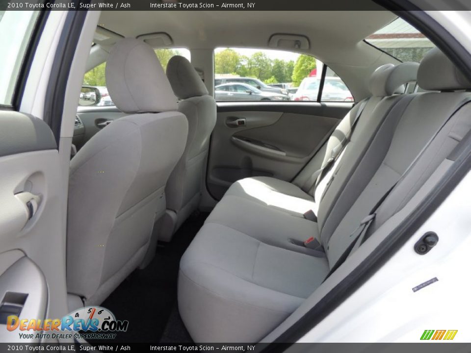 2010 Toyota Corolla LE Super White / Ash Photo #16