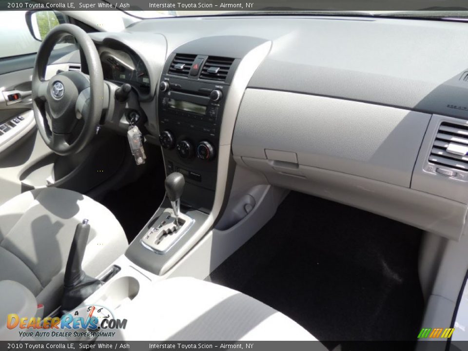 2010 Toyota Corolla LE Super White / Ash Photo #20