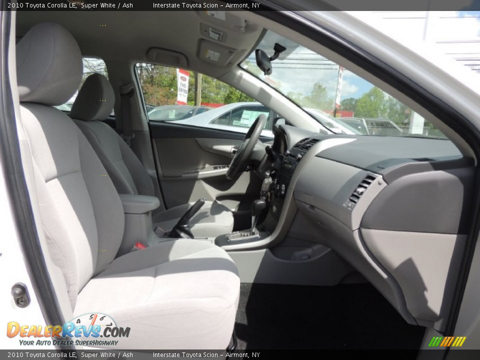 2010 Toyota Corolla LE Super White / Ash Photo #21