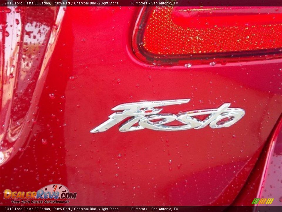 2013 Ford Fiesta SE Sedan Ruby Red / Charcoal Black/Light Stone Photo #5