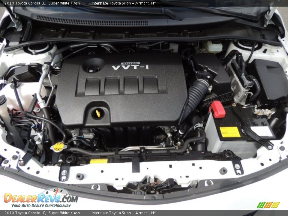 2010 Toyota Corolla LE Super White / Ash Photo #24