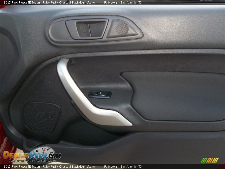 2013 Ford Fiesta SE Sedan Ruby Red / Charcoal Black/Light Stone Photo #10