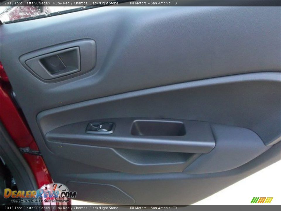 2013 Ford Fiesta SE Sedan Ruby Red / Charcoal Black/Light Stone Photo #12